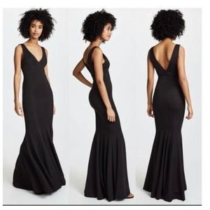 ZAC POSEN Black Ronnie Gown